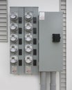 Smart electric utility meters for an apartment complex