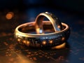 Smart electronic wedding rings