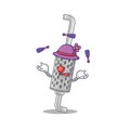 Smart exhaust pipe cartoon character design playing Juggling