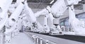 Smart Factory Concept. Automated Manufacturing Technology.