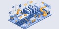 A smart factory implementing IoT sensors to automatically comply with environmental and safety standards