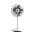Smart Fan with App Control and Speed Scheduling, Modern Home Cooling Device with Remote Management and Programmable Settings Royalty Free Stock Photo