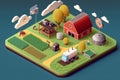 Smart farming through the Internet of Things, with connected devices and systems enabling precision agriculture