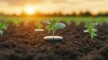Smart farming sensors embedded in soil