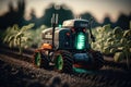 Smart farming and sustainable advanced technology Royalty Free Stock Photo