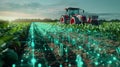 Smart farming technology increasing crop growth and yield