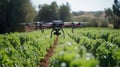 Smart farming technology using AI-powered drones and automated irrigation systems