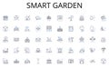 Smart garden line icons collection. Categorization, Arrangement, Clutter, Sorting, Systematize, Organization