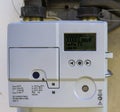 Smart gas meter with WAN and home area network connection Royalty Free Stock Photo