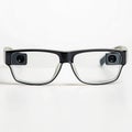 Smart glasses with integrated display and camera Royalty Free Stock Photo