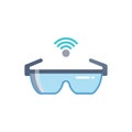 Smart Glasses Technology Icon Royalty Free Stock Photo