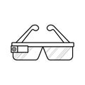 Smart glasses technology Royalty Free Stock Photo