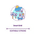 Smart grid concept icon Royalty Free Stock Photo