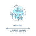Smart grid concept icon Royalty Free Stock Photo