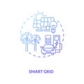 Smart grid concept icon Royalty Free Stock Photo