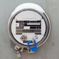 Smart grid residential digital power supply meter Royalty Free Stock Photo