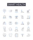 Smart health line icons collection. Baby, Delivery, Birth, Labor, Newborn, Motherhood, Pediatrician vector and linear Royalty Free Stock Photo