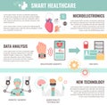 Smart Healthcare Flat Infographics