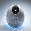 Smart Home AI Camera with Digital Network Royalty Free Stock Photo