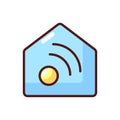 Smart home app RGB color icon Royalty Free Stock Photo