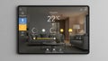 Smart Home Automation App Interface on Tablet Device Modern Design Created With Generative AI Royalty Free Stock Photo