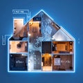 Smart Home Automation and Connectivity Concept Royalty Free Stock Photo