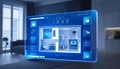 Smart Home Automation Control Panel Interface Royalty Free Stock Photo