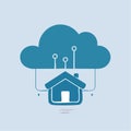 Smart Home Cloud Connectivity Icon Royalty Free Stock Photo
