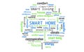 Smart home concept as word collage or word cloud Royalty Free Stock Photo