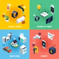 Smart Home Concept Icons Set Royalty Free Stock Photo