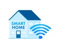 Smart home concept. Smart systems and technology. Vector stock illustration.