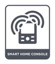 smart home console icon in trendy design style. smart home console icon isolated on white background. smart home console vector Royalty Free Stock Photo