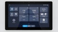 Smart Home Control Panel App Interface on Tablet Screen Royalty Free Stock Photo