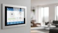 Smart Home Control Panel Automation, IoT, Energy Efficiency Royalty Free Stock Photo