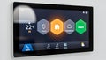 Smart Home Control Panel Automation, Security, Climate Royalty Free Stock Photo