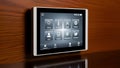 Smart Home Control Panel Automation, Security, Lighting Royalty Free Stock Photo