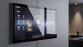 Smart Home Control Panel Automation System Interface Royalty Free Stock Photo