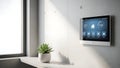 Smart Home Control Panel, Automation System, Interior Design Royalty Free Stock Photo