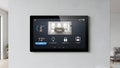 Smart Home Control Panel, Automation System on Tablet Royalty Free Stock Photo