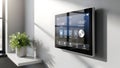 Smart Home Control Panel, Automation System, Temperature Control Royalty Free Stock Photo