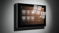 Smart Home Control Panel, Automation System, Touchscreen Interface Royalty Free Stock Photo