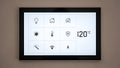 Smart Home Control Panel Automation, Temperature, Security Royalty Free Stock Photo