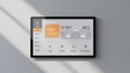 Smart Home Control Panel Automation, Temperature, Security Royalty Free Stock Photo