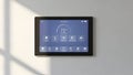Smart Home Control Panel Automation, Temperature, Security Royalty Free Stock Photo