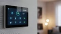 Smart Home Control Panel Digital Thermostat, Automation System Royalty Free Stock Photo