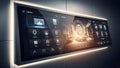 Smart Home Control Panel Display - Futuristic Interface for Automation Royalty Free Stock Photo