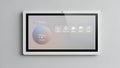 Smart Home Control Panel Displaying Climate, Lights, Security, Blinds, Music Royalty Free Stock Photo