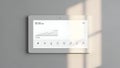 Smart Home Control Panel Displaying Energy Usage Graph and Icons Royalty Free Stock Photo