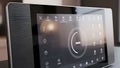 Smart Home Control Panel Interface on Modern Touchscreen Tablet Royalty Free Stock Photo