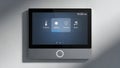 Smart Home Control Panel Lighting, Security, Temperature Royalty Free Stock Photo
